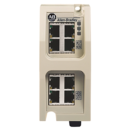 1783-EMS08T Stratix 5800 8-Port Managed Gigabit Switch for Industrial Networks