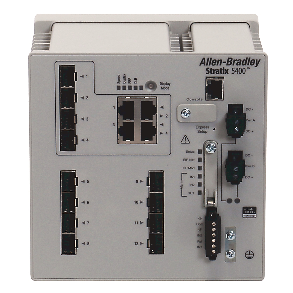 1783-HMS8S4CGN Stratix 5400 8-Port 4Gigabit Managed Safety Switch EtherNet/IP