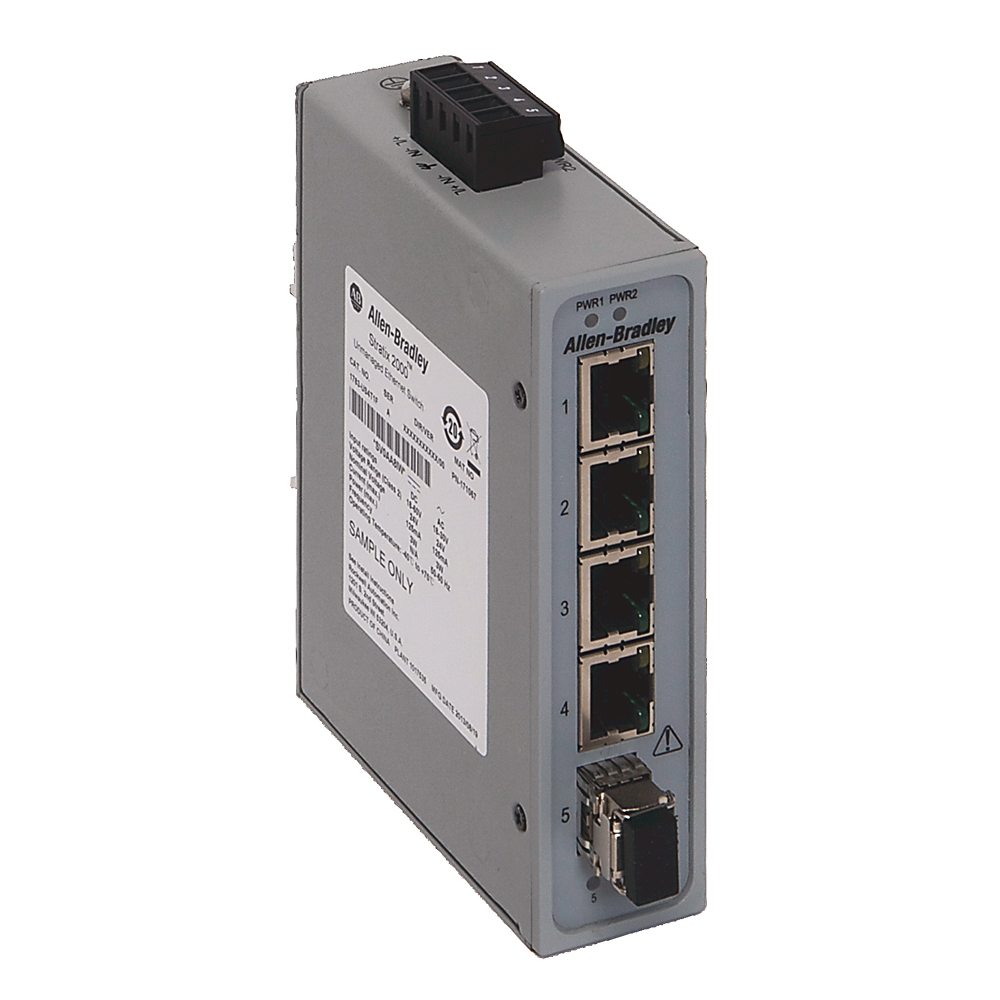 1783-US4T1F Allen-Bradley Stratix Managed Switch 4x Fiber DIN-Rail Rugged