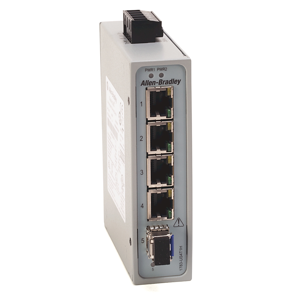 1783-US4T1H Allen-Bradley Stratix 5400 4-Port PoE+ DIN Rail Managed Ethernet Switch